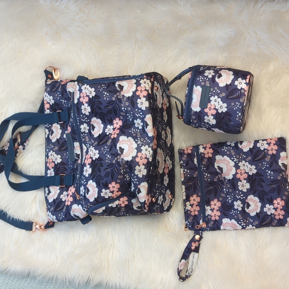 Sarah Wells Blue Floral Lizzy Pump Set